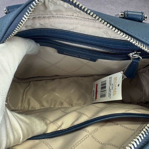 Michael Kors Elliot Utility Blue Women's Messenger Bag - Picture 8 of 11